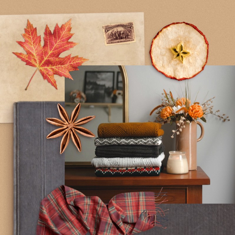 Fall Mood Board Inspiration - Realistic Fall Stickers