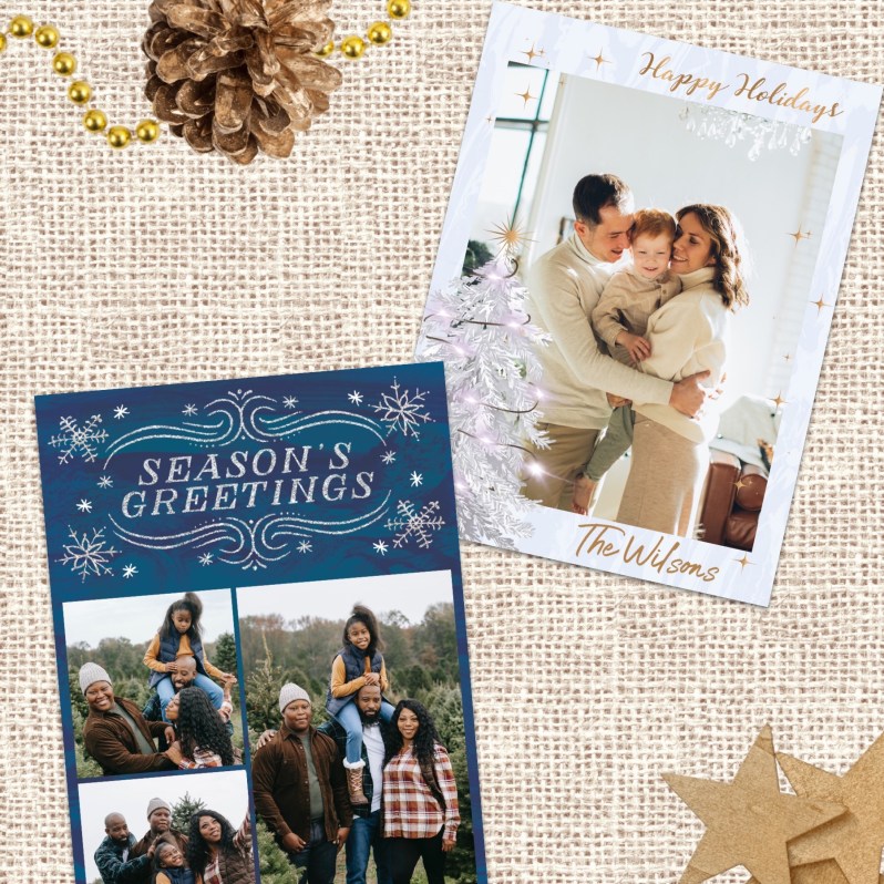 Christmas Card - Glittery