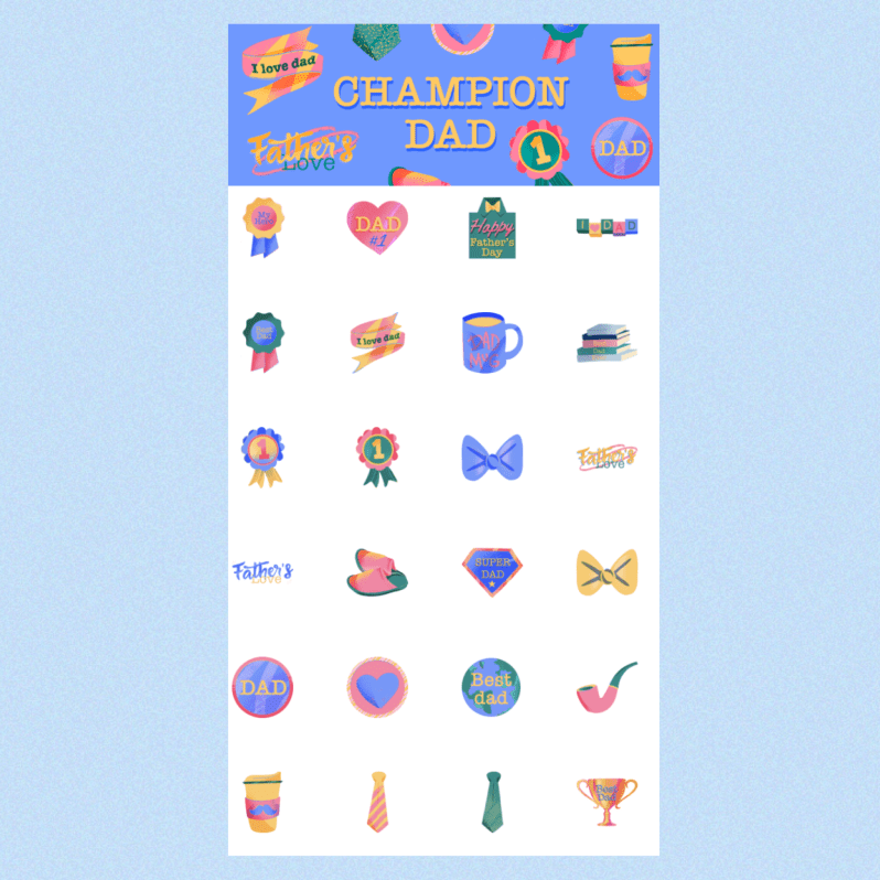 Father's Day Stickers
