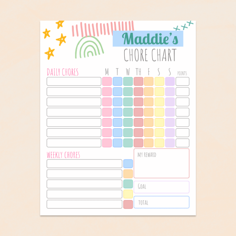 Chore Chart Template