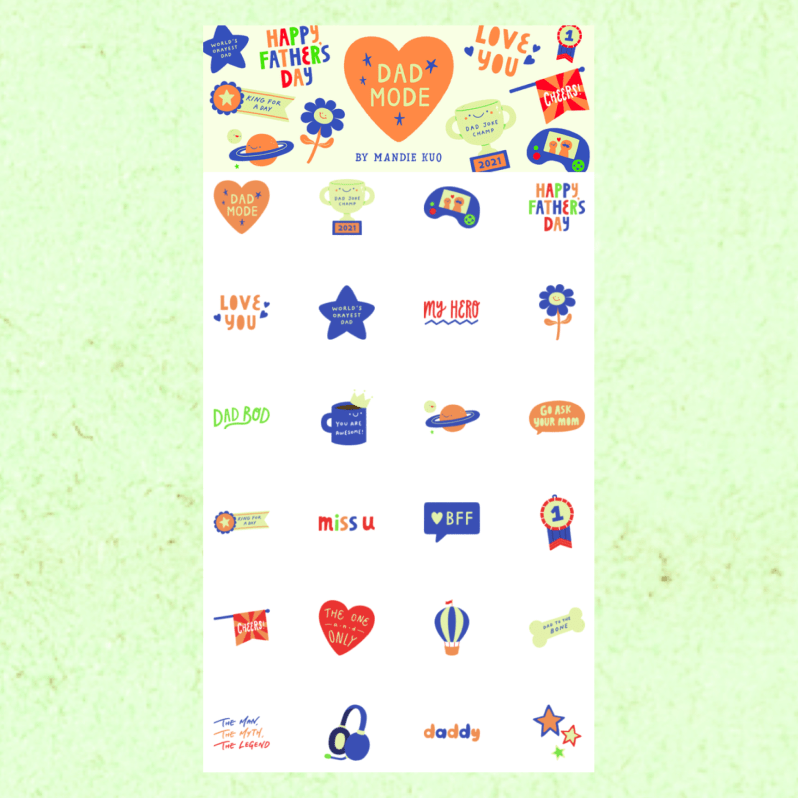 Father's Day Stickers