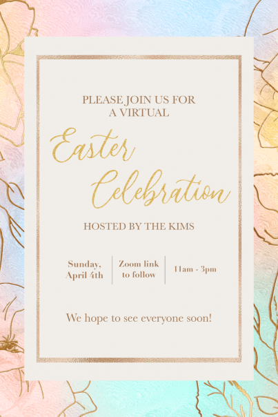 DIY Easter Party Invitations