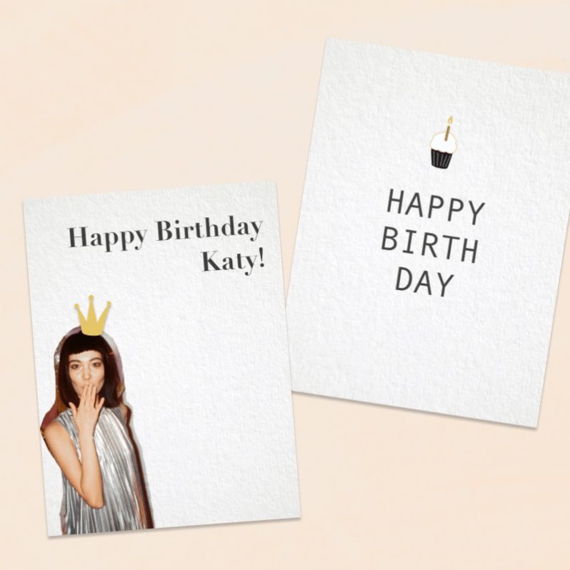 Minimal Birthday Card Inspiration