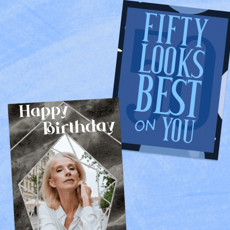 Monochrome Birthday Card Inspiration