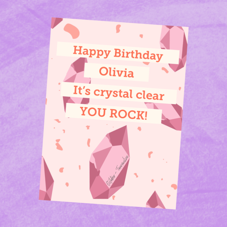 Birthstone Birthday Card Inspiration