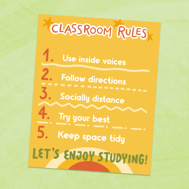 Back To School - Classroom Rules 